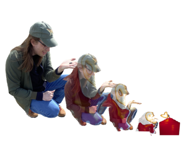 It's me, the author, slowly morphing into a candle